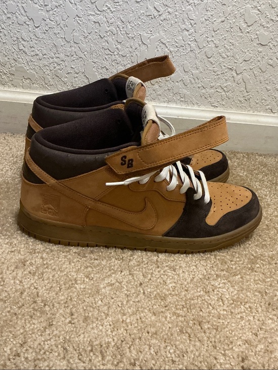 Nike Other - Nike SB Dunk High Brown and Tan Strap Sneakers